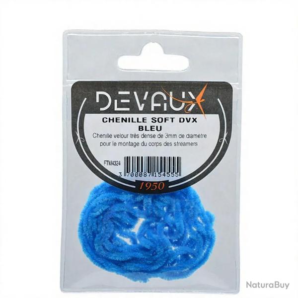 Chenille DEVAUX soft bleu