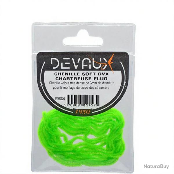Chenille DEVAUX soft Charteuse fluo