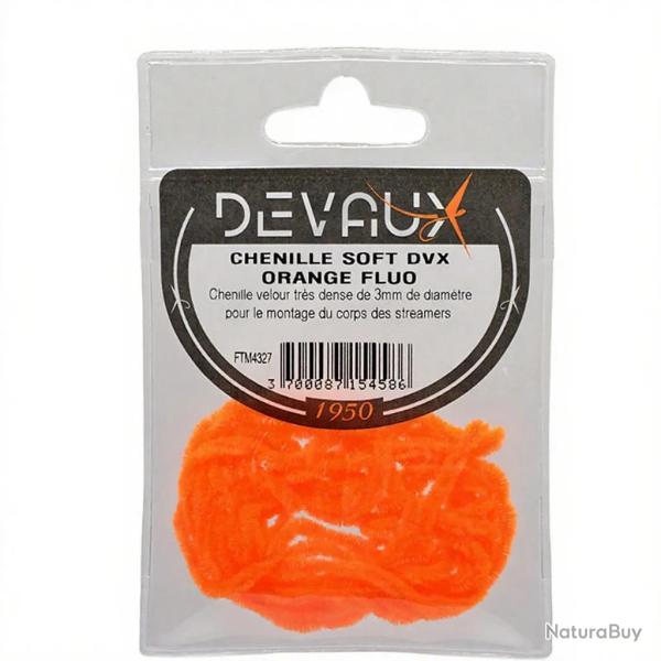 Chenille DEVAUX soft orange fluo