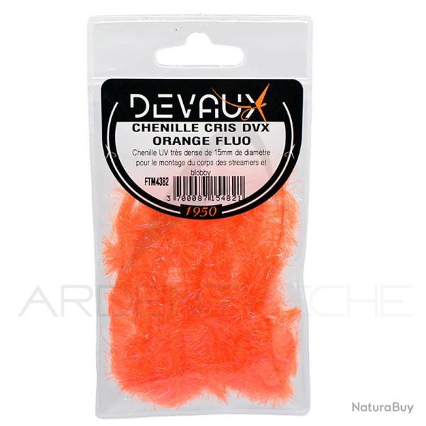 Chenille DEVAUX Cris orange fluo