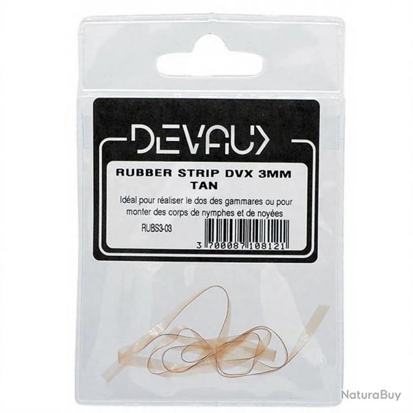 Rubber Strip DEVAUX 3 mm Tan