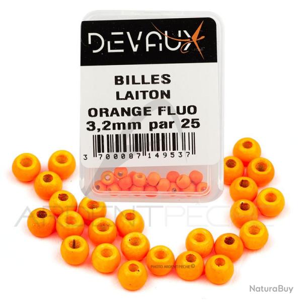 Bille Laiton DEVAUX orange fluo 2,4 mm