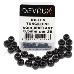 Bille Tungst&egrave;ne DEVAUX noir brillant 1,5 mm