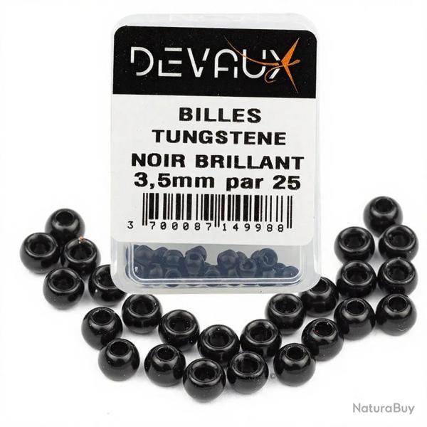 Bille Tungst�ne DEVAUX noir brillant 1,5 mm