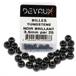 Bille Tungst&egrave;ne DEVAUX noir brillant 3 mm