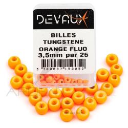 Bille Tungst&egrave;ne DEVAUX orange fluo 2 mm