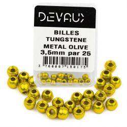 Bille Tungst&egrave;ne DEVAUX m&eacute;tal olive 1,5 mm