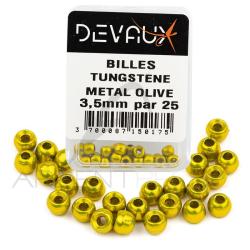 Bille Tungst&egrave;ne DEVAUX m&eacute;tal olive 4,6 mm