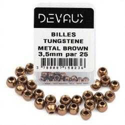 Bille Tungst&egrave;ne DEVAUX m&eacute;tal marron 2,5 mm