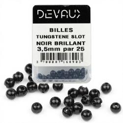 Bille Tungst&egrave;ne SLOT DEVAUX noir brillant 4 mm