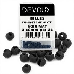 Bille Tungst&egrave;ne SLOT DEVAUX noir mat 3 mm