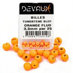 Bille Tungst&egrave;ne SLOT DEVAUX orange fluo X25 3,5 mm