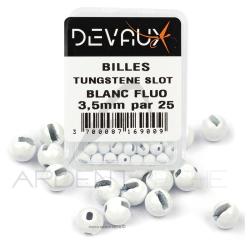 Bille Tungst&egrave;ne SLOT DEVAUX blanc fluo 2,5 mm