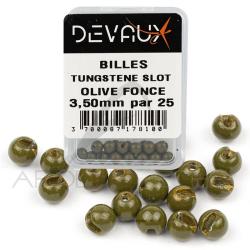 Bille Tungst&egrave;ne SLOT DEVAUX olive fonc&eacute; 2 mm
