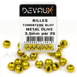 Bille Tungst&egrave;ne SLOT DEVAUX m&eacute;tal olive 2,5 mm