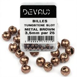 Bille Tungst&egrave;ne SLOT DEVAUX m&eacute;tal marron 3,5 mm