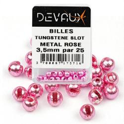 Bille Tungst&egrave;ne SLOT DEVAUX m&eacute;tal rose 3 mm
