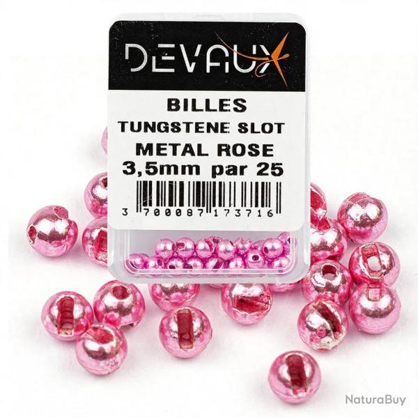 Bille Tungst�ne SLOT DEVAUX m�tal rose 3,5 mm
