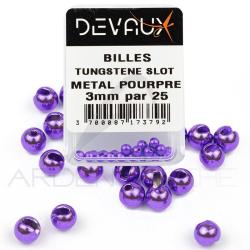 Bille Tungst&egrave;ne SLOT DEVAUX m&eacute;tal pourpre 2,5 mm