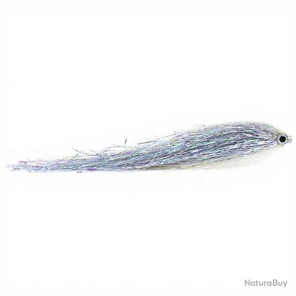 Mouche FutureFly Brochet Tube Blanc Tube 4 cm