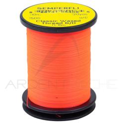 Fils de montage Semperfli Classic waxed thread 110 m 6/0 Fluo red