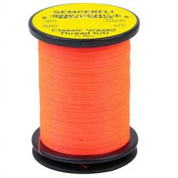 Fils de montage Semperfli Classic waxed thread 110 m 6/0 Fluo red