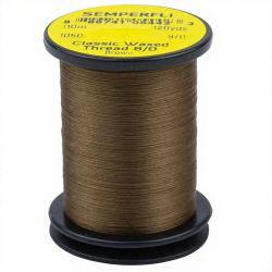 Fils de montage Semperfli Classic waxed thread 110 m 8/0 Marron