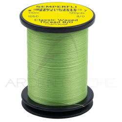 Fils de montage Semperfli Classic waxed thread 110 m 8/0 Chartreuse