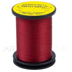 Fils de montage Semperfli Classic waxed thread 110 m 8/0 Rouge