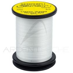 Fils de montage Semperfli Classic waxed thread 110 m 8/0 Blanc