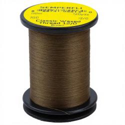 Fils de montage Semperfli Classic waxed thread 110 m 12/0 Marron