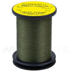 Fils de montage Semperfli Classic waxed thread 110 m 12/0 Olive dun