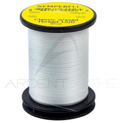 Fils de montage Semperfli Classic waxed thread 110 m 12/0 Blanc