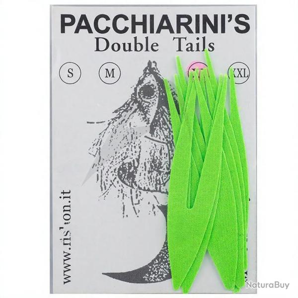 Double Tails PACCHIARINI'S XXL chartreuse fluo