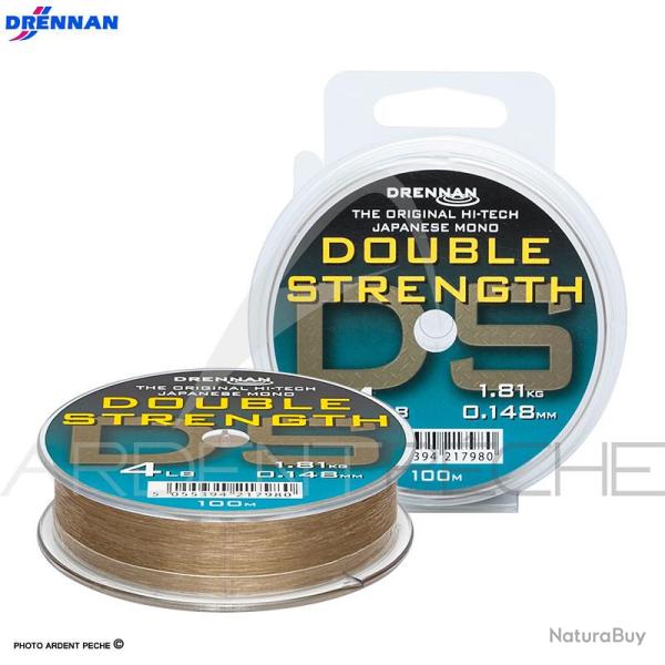 Fils nylon DRENNAN Double strength 100m � 0.165mm