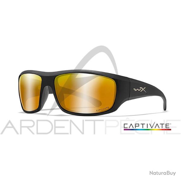 Lunettes polarisantes WILEY X Omega captivate Bronze mirror Matte black frame