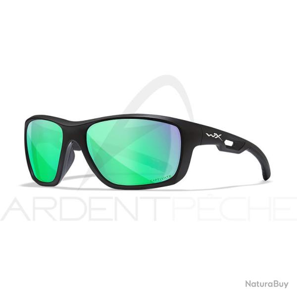 Lunettes polarisantes WILEY X Aspect captivate Green mirror matte black frame
