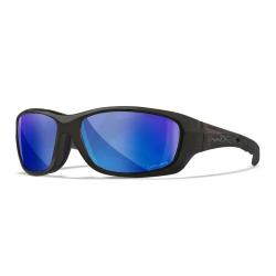 Lunettes polarisantes WILEY X Gravity captivate blue mirror black crystal frame