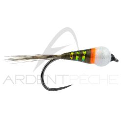 Mouche DEVAUX Nymphe bille tungst&egrave;ne PERDI 06 B H14