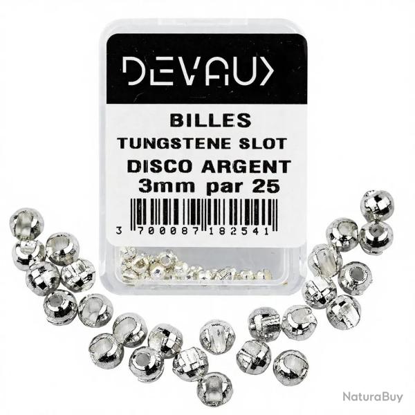Bille Tungst�ne SLOT DISCO DEVAUX argent 4 mm