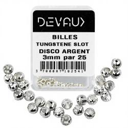 Bille Tungst&egrave;ne SLOT DISCO DEVAUX argent 4.6 mm