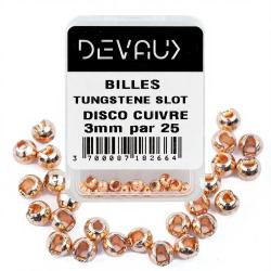 Bille Tungst&egrave;ne SLOT DISCO DEVAUX cuivre 4 mm