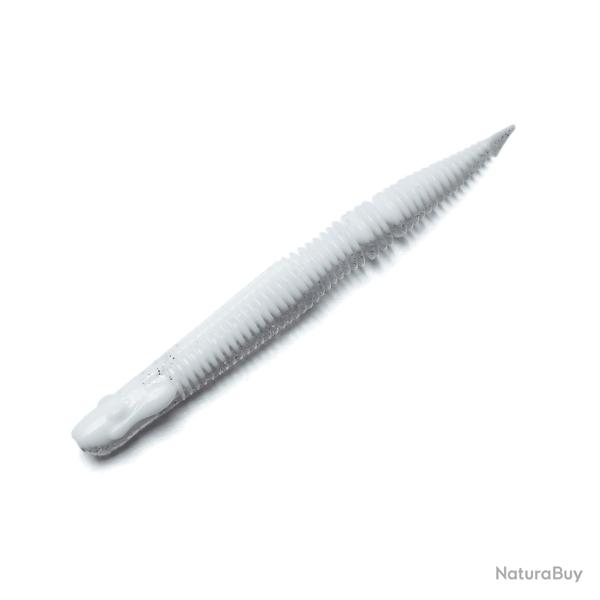 Leurre Souple BIM Tackle Cheetah's Tail 2,5" - 6,3cm par 12 06 - Pearl White Clear