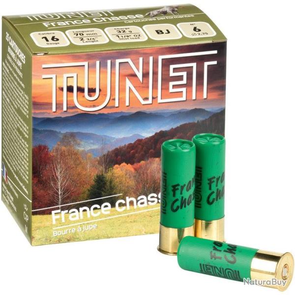 Cartouches Tunet France Chasse 32g BJ - Cal.16 x2 boites
