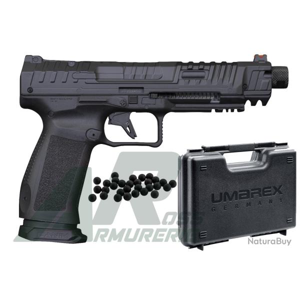 PISTOLET CANIK RIVAL CO2 C50 BLACK + Mallette + 50 BBs Caoutchouc