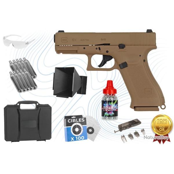 Pack Or Pistolet Glock 19 X cal BB 4.5 mm Umarex