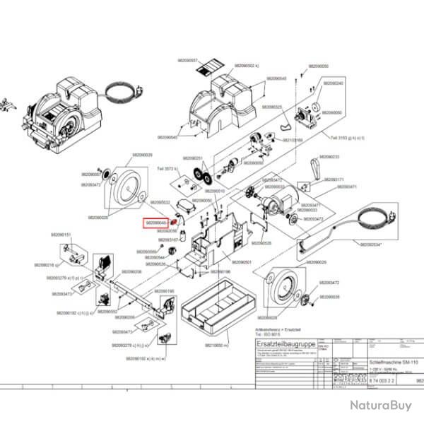 9 8209 0048 Protection de l'appareil pour SM-110 et SM-111