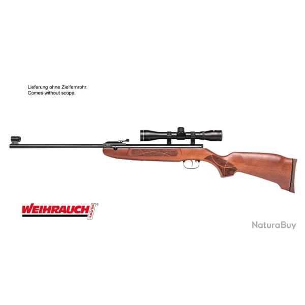 Carabine � air comprim� WEIHRAUCH HW 30S bois Cal.4.5  10 joules nue