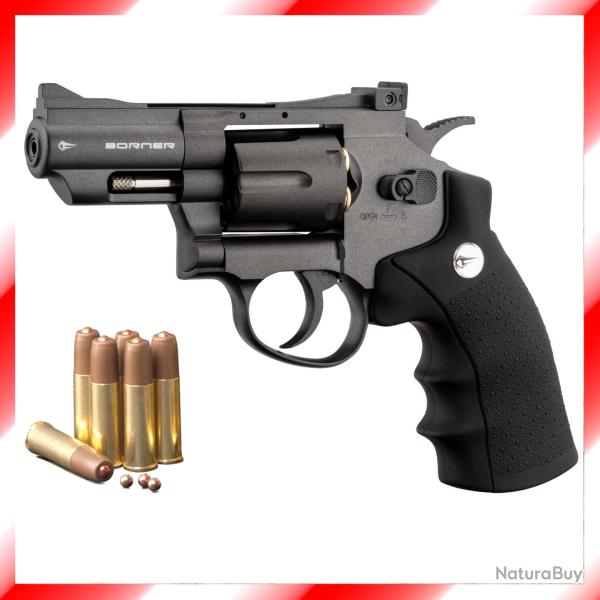 REVOLVER m�tal compact � CO2 Borner 708 + Munitions