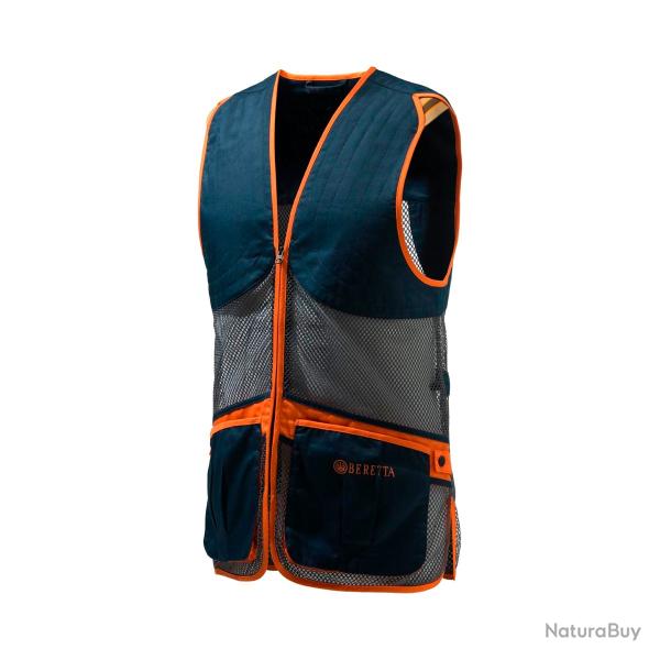 Gilet Beretta Full Mesh - Bleu Total Eclipse/Gris